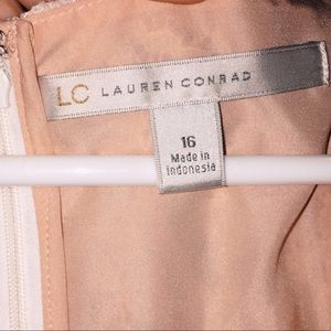A size 16 Lauren Conrad Blush Lace Dress